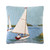 Out for a Sail Wool Hooked Pillow