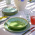 Taormina Lime Green Dinner Plates with pasta bowls