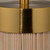 Seychelles Luxe Rattan and Polished Brass Table Lamp base close up