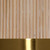 Seychelles Luxe Rattan and Polished Brass Floor Lamp close up rattan and brass