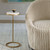 Portside Marble & Aged Gold Finish Drink Table beside chair 2