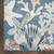 Denim Blue Coral Reef and Starfish Indoor-Outdoor Area Rug corner