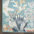 Light Teal Blue Coral Reef and Starfish Indoor-Outdoor Area Rug corner