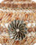 Seascape Swirl Shell Mosaic Table Lamp close up details