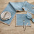 Sky Blue Dune 15 x 72 Table Runner with placemats