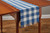 China Blue and Cream Checked 54 inch Table Runner  view 2