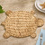 Sea Turtle Shaped Woven Water Hyacinth Charger on table