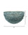 Barnacle Demi Lune Blue Beaded Sconce measurements