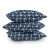Chevron Anchors Navy Blue Pillow stack