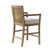 Bermuda Light Natural Cane Woven Counter Stool back view