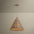 Redwood Natural Abaca Rope Pendant Light from ceiling