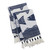 Striper Navy Blue Fish Throw Blanket