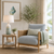 Brela Blue Rope Wrapped Accent Chair 