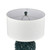 Green Glazed Larkin Sea Inspired Table Lamp shade and finial