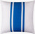 Seafarer's Cove Stripe Outdoor Safe Pillow back of pillow