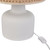 Rockport White Lamp with Woven Cane Shade switch