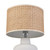 Rockport White Lamp with Woven Cane Shade shade view 2