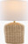 Julia Woven Rattan Accent Lamp light on