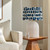 Kenzie White Woven Rattan Lamp with Navy Shade in room
