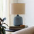 Ocean Harmony II Blue Table Lamp room view