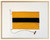 Delta-D Signal Flag Shadowbox Art natural frame