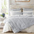 Sea Breeze Pale Blue Cotton Embroidered King Size Bedding Set bedroom view 3