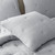 Sea Breeze Pale Blue Cotton Embroidered Bedding Set close up 2