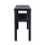 Gina Navy Blue Raffia Wrapped Console Table side view