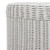 Bonnie White Rattan Scalloped Side Table top view