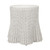 Bonnie White Rattan Scalloped Side Table front view