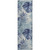 Belmar Coast Blue Palms Plush Area Rug runner