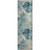 Belmar Coast Teal Palms Plush Area Rug runner