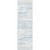 sky Blue Coastal Currents Design Plush Area Rug runner