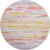 Coral Sunset Design Plush Area Rug round version