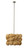 Tropical Anguilla Beaded Chandelier full length - light off