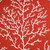 Red Coral Craze Embossed Pillow close up