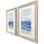 Coastal Horizon Blue Beach Framed Prints angle view