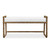 Mariner's Knot Rope Wrapped Upholstered Bench front view