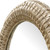 Twisted Natural Dune Seagrass Arch Mirror close up edge