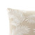 Eloise Linen Palm Embroidered Lumbar Pillow Cover corner