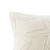 Lili Starfish Ivory Embroidered Lumbar Pillow Cover close up corner