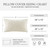 Lili Starfish Ivory Embroidered Lumbar Pillow Cover insert size chart