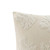 Cammie Coral Motif Ivory Embroidered Square Pillow Cover corner