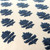 Navarre Beach Navy Palm Embroidered 20 x 20 Pillow Cover close up 