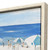 Blue Ocean Breeze Umbrella Beach Art close up frame