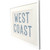 West Coast Framed Beach Sign angle view