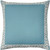 Aqua Decorative Border 18 x 18 Outdoor Pillow
