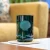 Teal Mixed Set - Sea Creature Engraved Upcycled Set of Four Glasses - scallop shell
