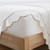 Siesta Driftwood Scalloped Queen Size Sheet Set corner view