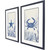 Blue Sea II Wall Art Duo angle view